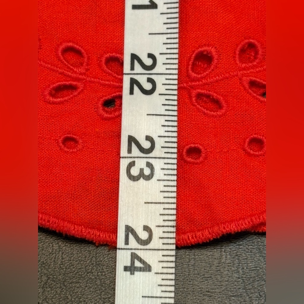 LOFT Burnt Orange Linen Blend Matching Set Eyelet Pattern size L - Picture 11 of 15